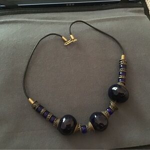 Chunky Blue Vintage Necklace